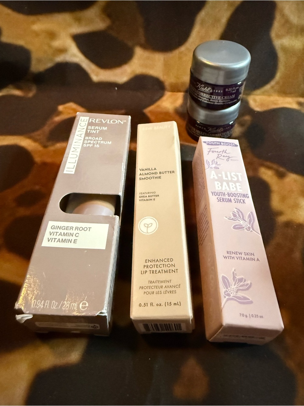 Revlon Illuminance Serum Tint Ginger Root + Lip Treatments -Kiehls - see pics